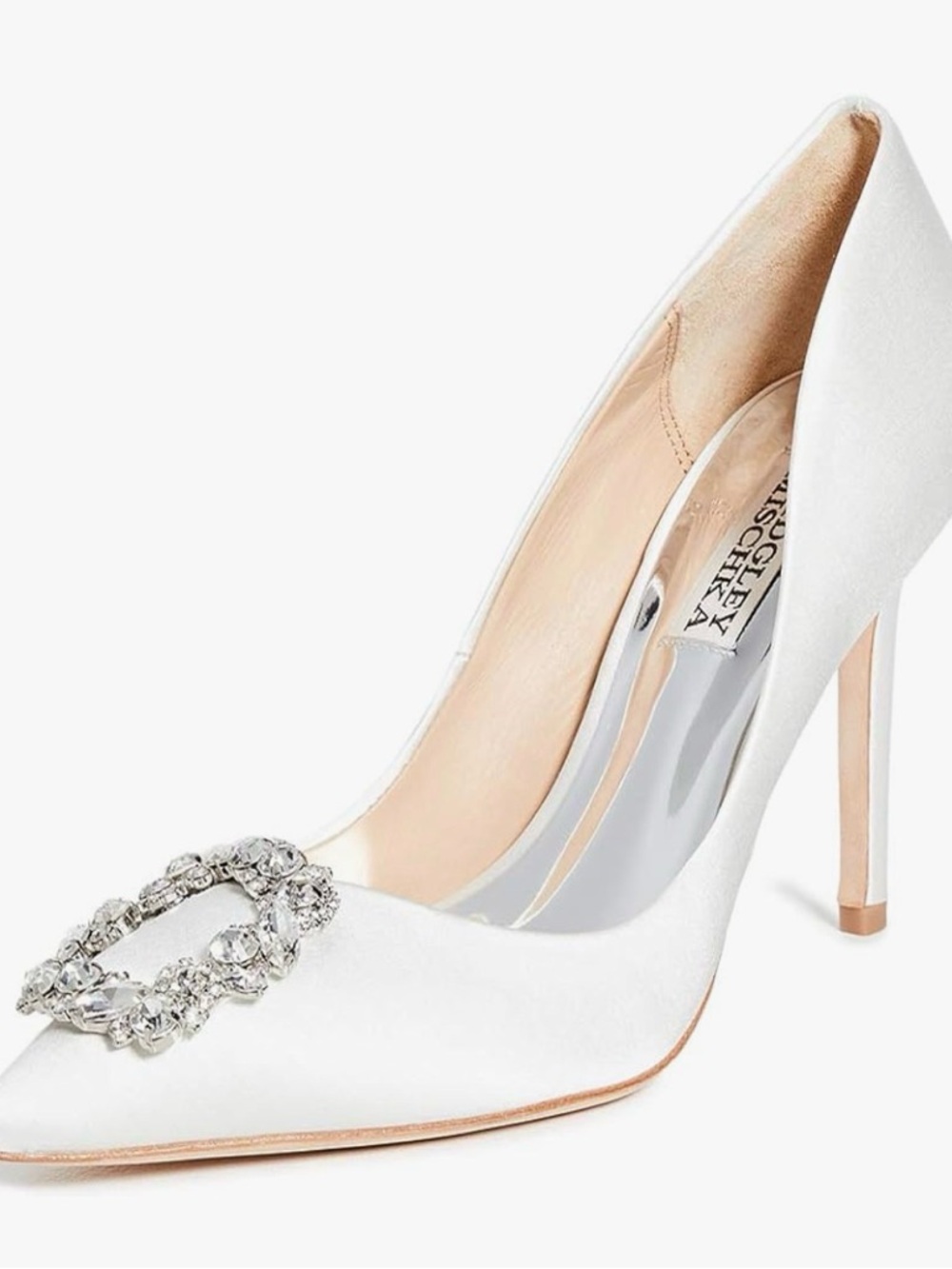 Badgley Mischka Women's Cher Stiletto Pump with Rhinstones Size 9
